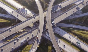 Vista de la autopista 407 ETR en Toronto (Canadá), una de las 'joyas de la corona' del grupo Ferrovial.