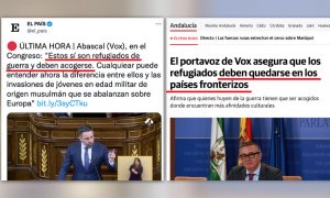 Dos noticias juntas se entienden mejor: lo que Vox dice en el Congreso sobre los refugiados ucranianos vs. lo que dice en Andalucía