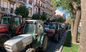 Tractorada a Tarragona.