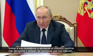 Putin recomienda a Europa que se "apriete el cinturón y se abrigue más" para no depender tanto de la energía rusa