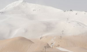 El curioso fenómeno que ha producido la calima en los Pirineos