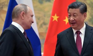 04/02/2022 El presidente ruso Vladímit Putin en una reunión con el mandatario chino, Xi Jinping en Pekín