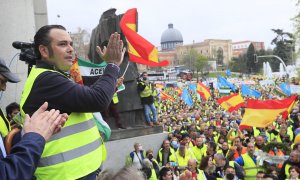 Los transportistas que se manifiestan en Madrid: "No estamos pidiendo ni limosna ni migajas, pedimos soluciones"