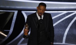 El actor Will Smith tras recibir el Oscar el Mejor Actor por 'El método Williams'. — ETIENNE LAURENT / EFE/EPA