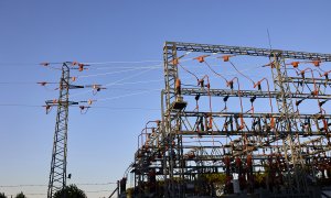 Una central eléctrica, a 21 de agosto de 2021, en Madrid.
