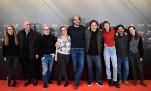 31/03/2022. Foto de familia del equipo de 'El buen patrón' película nominada a la 36 edición de los Premios Goya, a 29/11/2021.