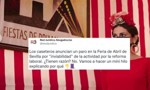 El hilo que desmonta el paro en la Feria de Abril de Sevilla por "inviabilidad" de la actividad debido a la reforma laboral