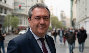 El secretario general del PSOE de Andalucía, Juan Espadas, tras la entrevista con Público.