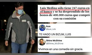 Indignación y cachondeo en las redes al trascender que Luis Medina sólo tiene 247 euros en el banco: "Blanqueo y en botella"