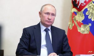 21/4/22-El presidente de Rusia, Vladimir Putin, a 18 de abril, en Moscú.