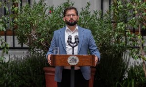 03/05/22. El presidente de Chile, Gabriel Boric, durante una rueda de prensa en Santiago de Chile, a 22 de abril de 2022.