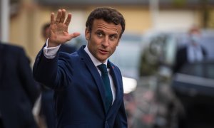 05/05/2022. El presidente de Francia, Emmanuel Macron, durante su visita al Hospital Militar de Clamart, a 28 de abril de 2022.