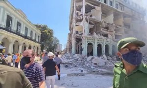 Una potente explosión destruye el Hotel Saratoga de La Habana