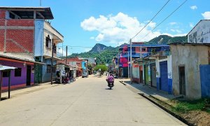 Una de las calles del pueblo de Rurrenabaque, en Bolivia.
