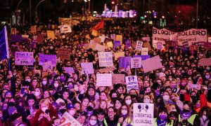 Manifestación por el Día de la Mujer en Madrid, a 8 de marzo de 2022.