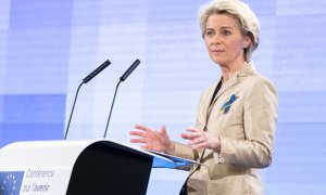 11/05/2022. La presidenta de la Comisión Europea, Úrsula Von der Layen, durante el acto 'El Futuro de Europa' celebrado en Estrasburgo, a 9 de mayo de 2022.