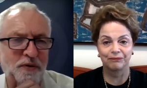Jeremy Corbyn entrevista a Dilma Rousseff en la Cumbre del fin del mundo