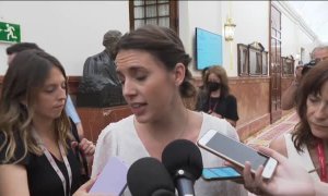 Irene Montero se muestra "bastante preocupada" con la tramitación de la ley del 'solo sí es sí'