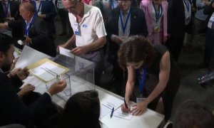 Ayuso, proclamada presidenta del partido con el 99,12% de los votos