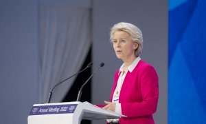 30/05/2022 La presidenta de la Comisión Europea, Úrsula Von der Leyen, en el Foro Económico Mundial en Davos, a 24 de mayo de 2022.
