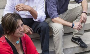 30/5/22 Yolanda Díaz y Xosé Manuel Beiras junto a Pablo Iglesias en una visita del líder de Podemos a Galicia para establecer alianzas de cara a futuras elecciones, en julio de 2015.