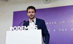 El Secretario de la mesa del Congreso, Javier Sánchez (Podemos). — La Base