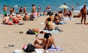 Imagen de una playa en Las Palmas.