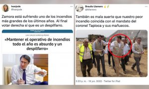 Mañueco vestido de safari y García-Gallardo a lomos de un caballo: las redes no perdonan su inoperancia en el incendio de Zamora