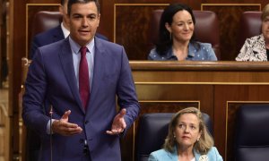 22/06/2022.- El presidente del Gobierno, Pedro Sánchez, interviene en la sesión de control de este miércoles en el Congreso. Eduardo Parra / Europa Press