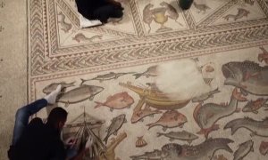 Vuelve a Israel un mosaico de 1700 años de antigüedad excepcionalmente bien conservado
