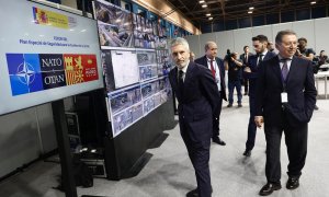 27/06/2022. El ministro del Interior, Fernando Grande-Marlaska, visita las instalaciones del Centro de Coordinación (CECOR), donde se lleva a cabo el dispositivo de seguridad de la Cumbre de la OTAN, a 27 de junio de 2022, en Madrid.