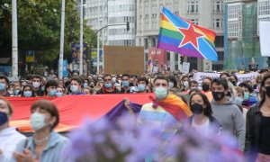 28/6/22 Manifestación en A Coruña por la muerte de Samuel Luíz el 9 de julio de 2021.