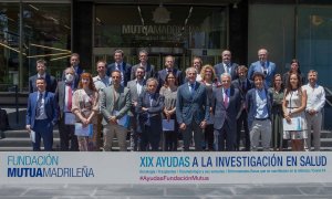 Foto de entrega de las ayudas por parte de la Fundación Mutua Madrileña 2022.