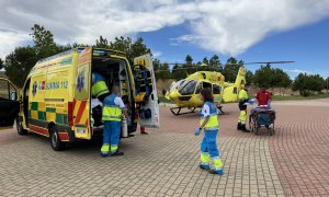 01/07/22. Intervención de los servicios de emergencias para atender a la joven que ha fallecido, en Parla (Madrid) a 30 de junio de 2022.