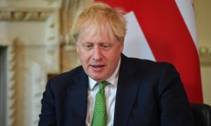 El primer ministro británico, Boris Johnson, durante una reunión bilateral con el primer ministro de Nueva Zelanda en el número 10 de Downing Street en Londres, el 01 de julio de 2022.