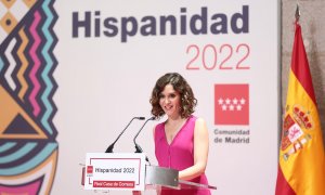 06/07/2022 La presidenta de la Comunidad de Madrid, Isabel Díaz Ayuso, interviene en la presentación de la segunda edición de Hispanidad 2022