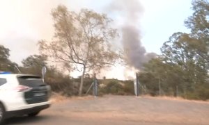 Un incendio forestal en El Ronquillo y Guillena obliga a desalojar a cientos de vecinos