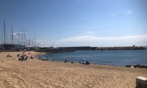 07/2022 - La platja de la Marina de Badalona.
