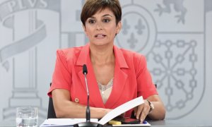 La ministra Portavoz, Isabel Rodríguez, comparece tras la reunión del Consejo de Ministros en Moncloa, a 11 de julio de 2022, en Madrid (España)