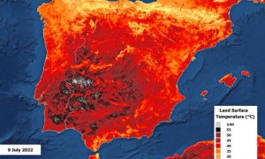 Mapa de calor de España