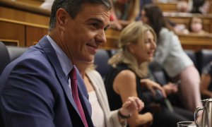 13/07/2022. El presidente del Gobierno, Pedro Sánchez, a su llegada a la segunda jornada de la 26 edición del Debate sobre el Estado de la Nación, en el Congreso de los Diputados, a 13 de julio de 2022