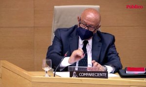 El comisario Marcelino Martín-Blas en su comparecencia en la comisión de investigación sobre la 'operación Kitchen' en el Congreso en 2021