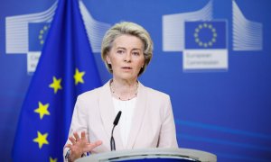 (19/7/22) La presidenta de la Comisión Europea, Ursula von der Leyen, durante una rueda de prensa el pasado martes, 19 de julio de 2022.