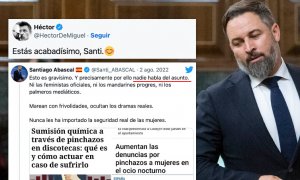 Abascal critica que nadie habla de las denuncias por sumisión química y le muestran la realidad: "Se acaba de despertar de la siesta"