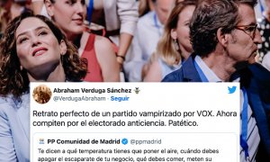 El esperpéntico tuit del PP de Madrid contra el plan de ahorro energético: "Esto es una cuenta parodia; si no, no me lo explico"