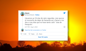 La aplaudida propuesta de un tuitero sobre las olas de calor: "Creo que es el momento de dejar de llamarlas así"