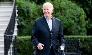 (7/8/2022) Joe Biden a su salida de la Casa Blanca, el 7 de agosto de 2022.