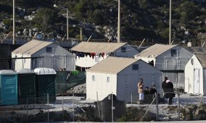 Centro de migrantes de Moria, en Lesbos, en una imagen de archivo.