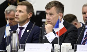 (11/8/22) Esa Pulkkinen, secretario del Ministerio de Defensa danés, atiende a la conferencia de donantes para ayudar a Ucrania en la guerra contra Rusia, a 11 de agosto de 2022.