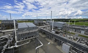 Instalaciones de una planta de tratamiento de gas en Austria.